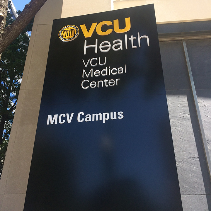 VCU Health MCV Campus sign